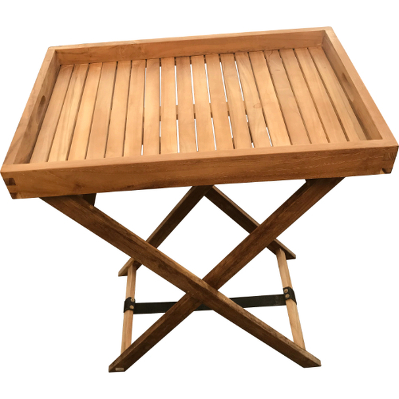 Product photograph of Hidcote Teak Flat Butlers Tray With Stand from Cotswold Teak
