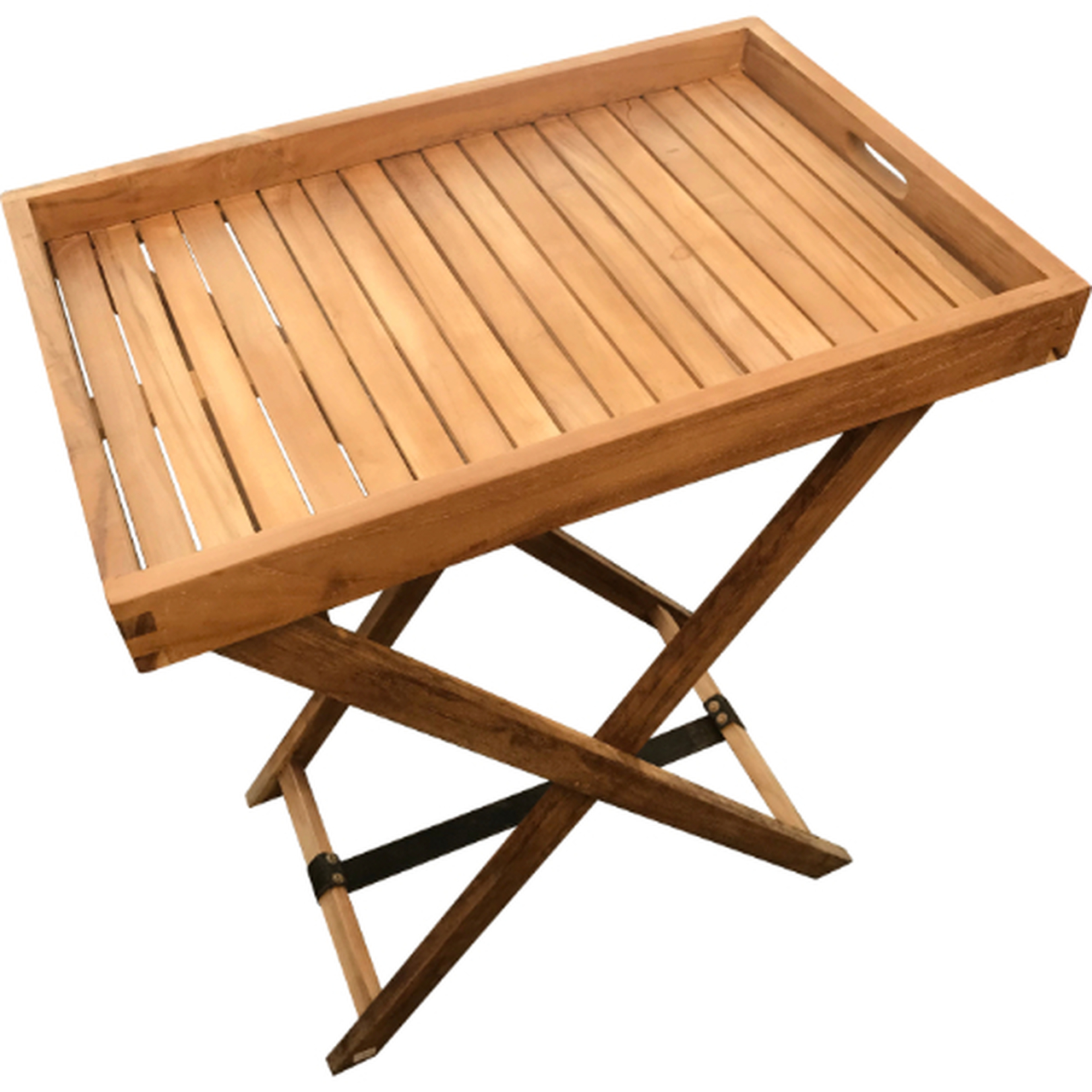 Product photograph of Hidcote Teak Flat Butlers Tray With Stand from Cotswold Teak.