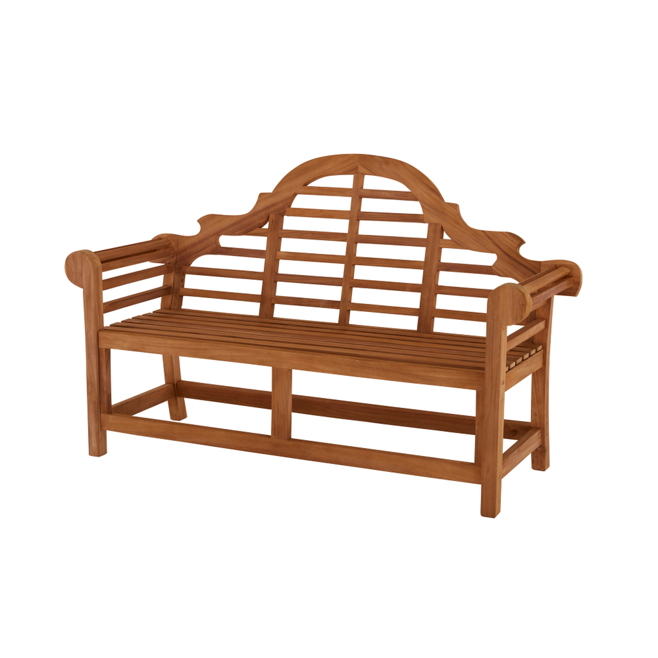 Product photograph of Rydal Lutyens Solid Teak 3 Seater Garden Bench from Cotswold Teak