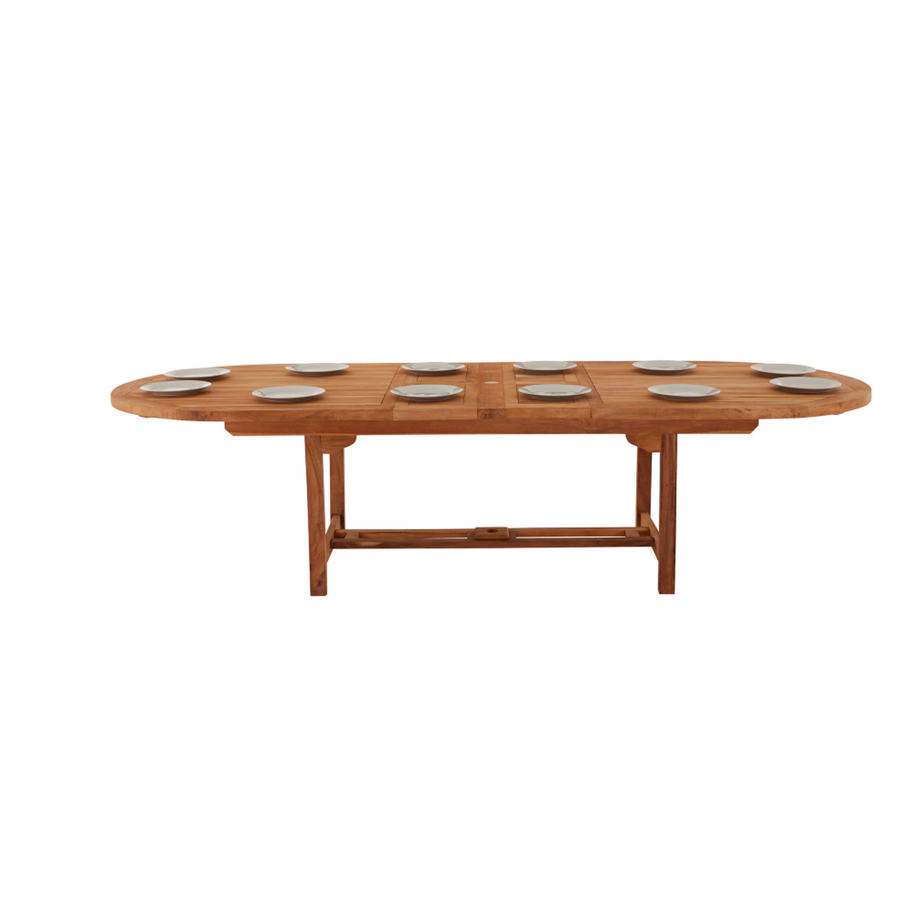Product photograph of Avon 12 Seater Extending Oval Teak Table - 240cm from Cotswold Teak
