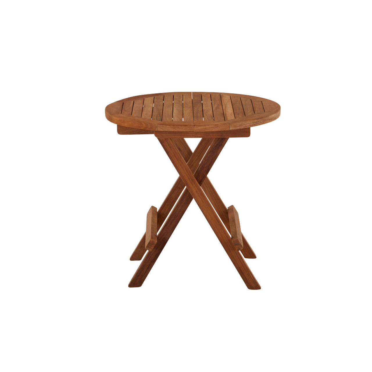Product photograph of Winson Teak Round Folding Picnic Table from Cotswold Teak