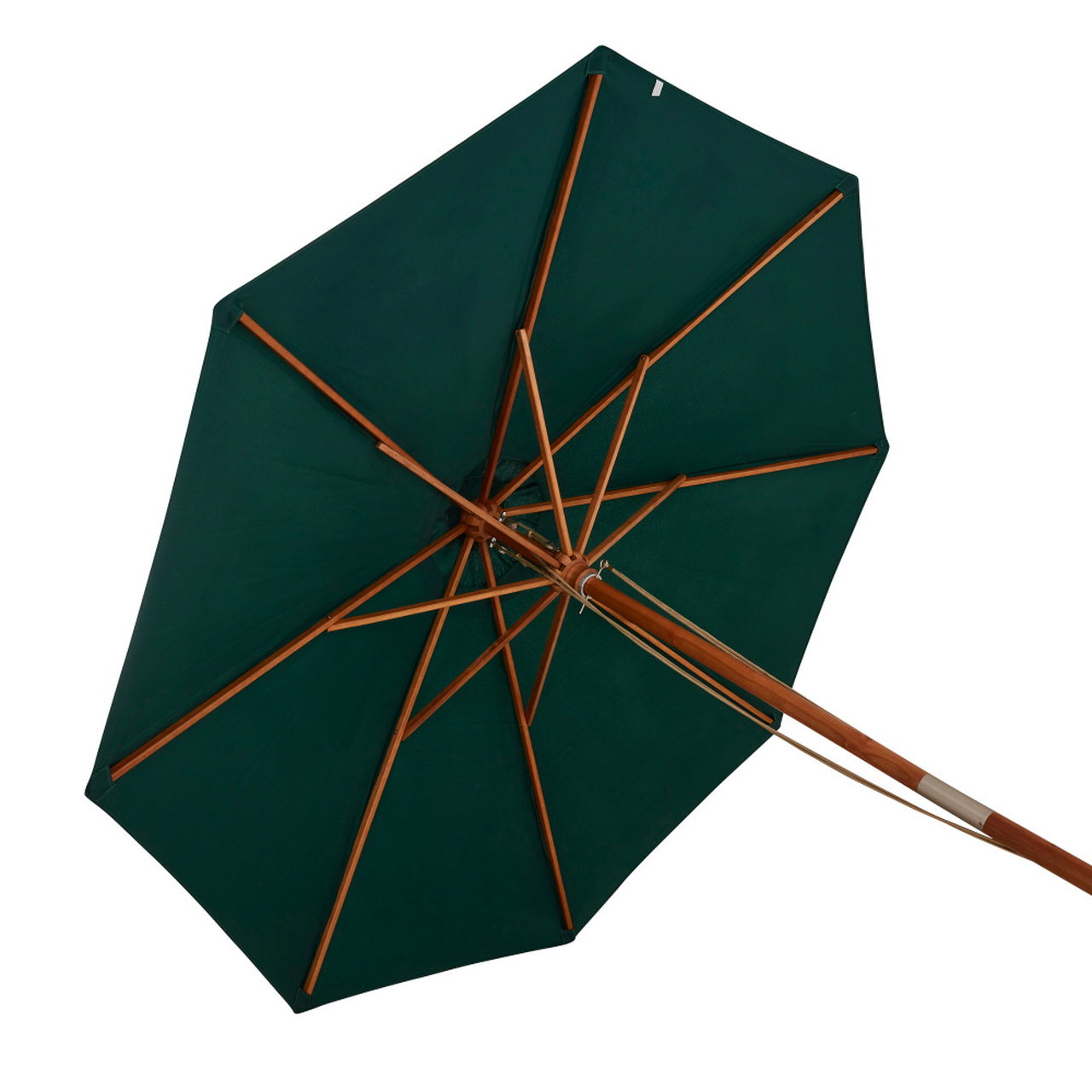 Product photograph of Premium Teak Parasol - Green from Cotswold Teak