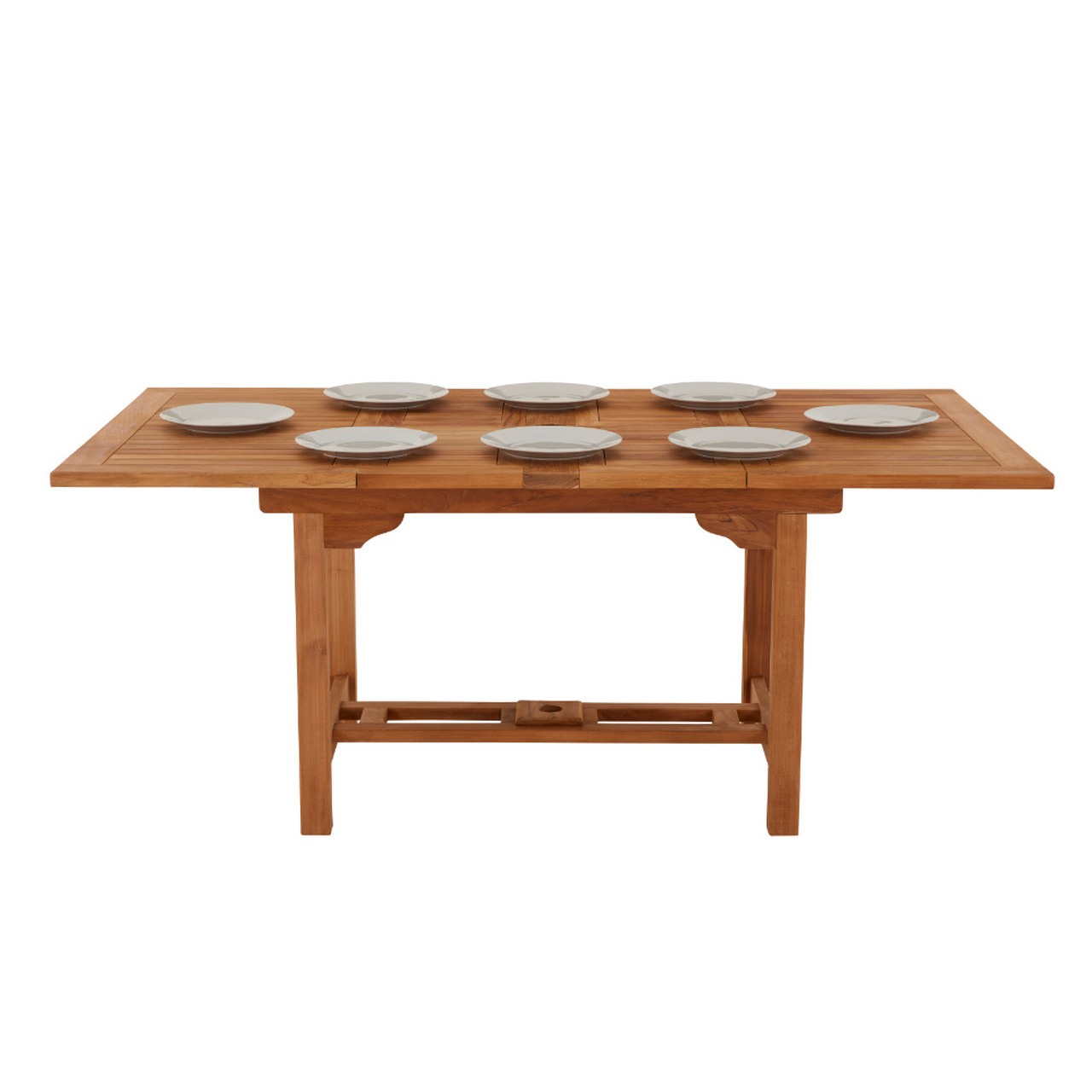 Product photograph of Arrow 6 Seater Extending Rectangular Teak Table - 120cm from Cotswold Teak