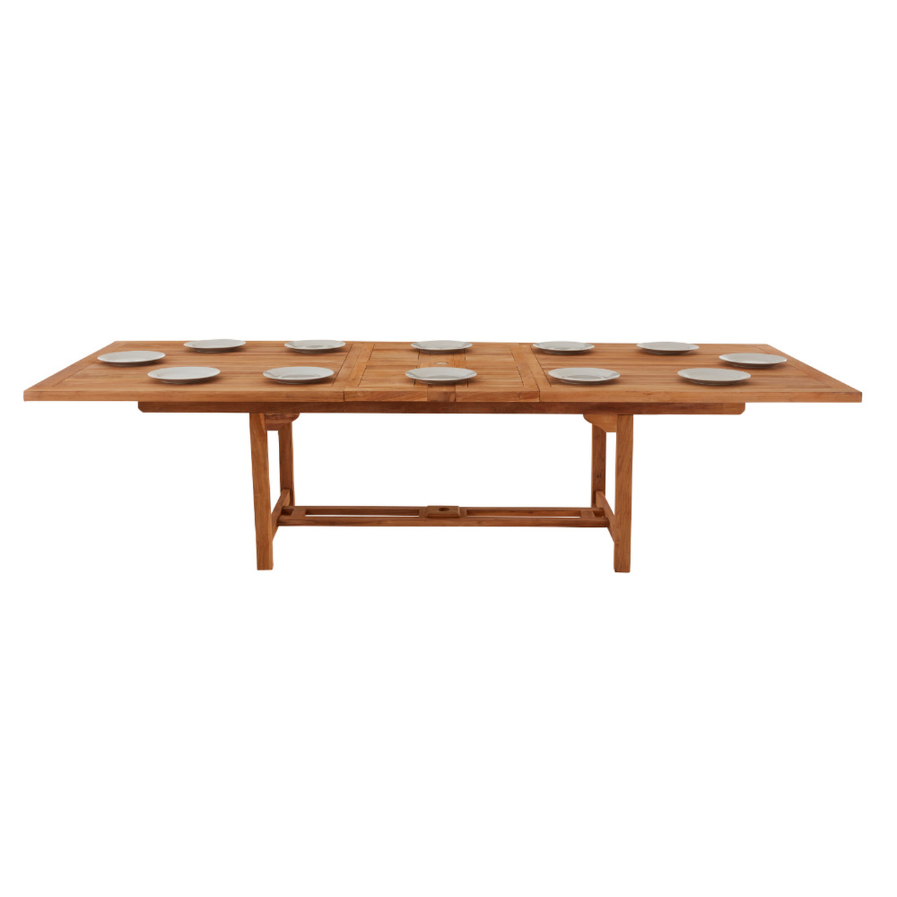 Product photograph of Arrow 12 Seater Extending Rectangular Teak Table - 240cm from Cotswold Teak