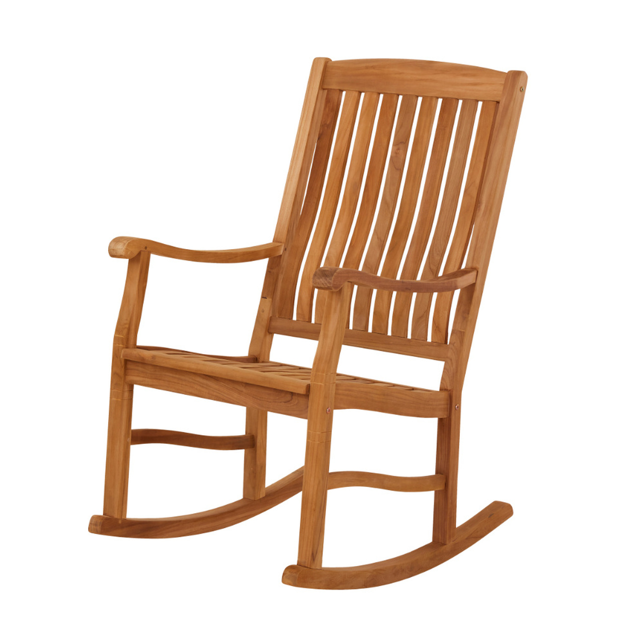 Product photograph of Ablington Traditional Teak Rocking Chair from Cotswold Teak