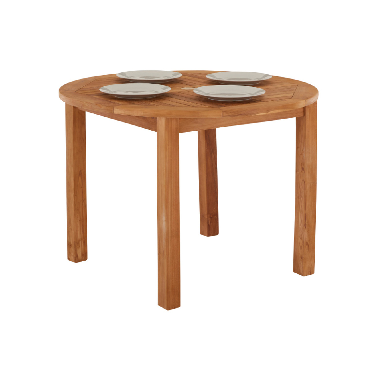 Product photograph of Churn 4 Seater Teak Table 100cm from Cotswold Teak