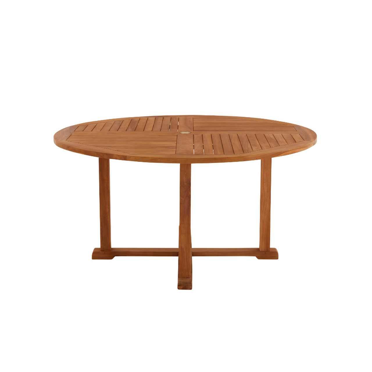 Product photograph of Broadway 4 Seater Round Teak Table 120cm from Cotswold Teak.